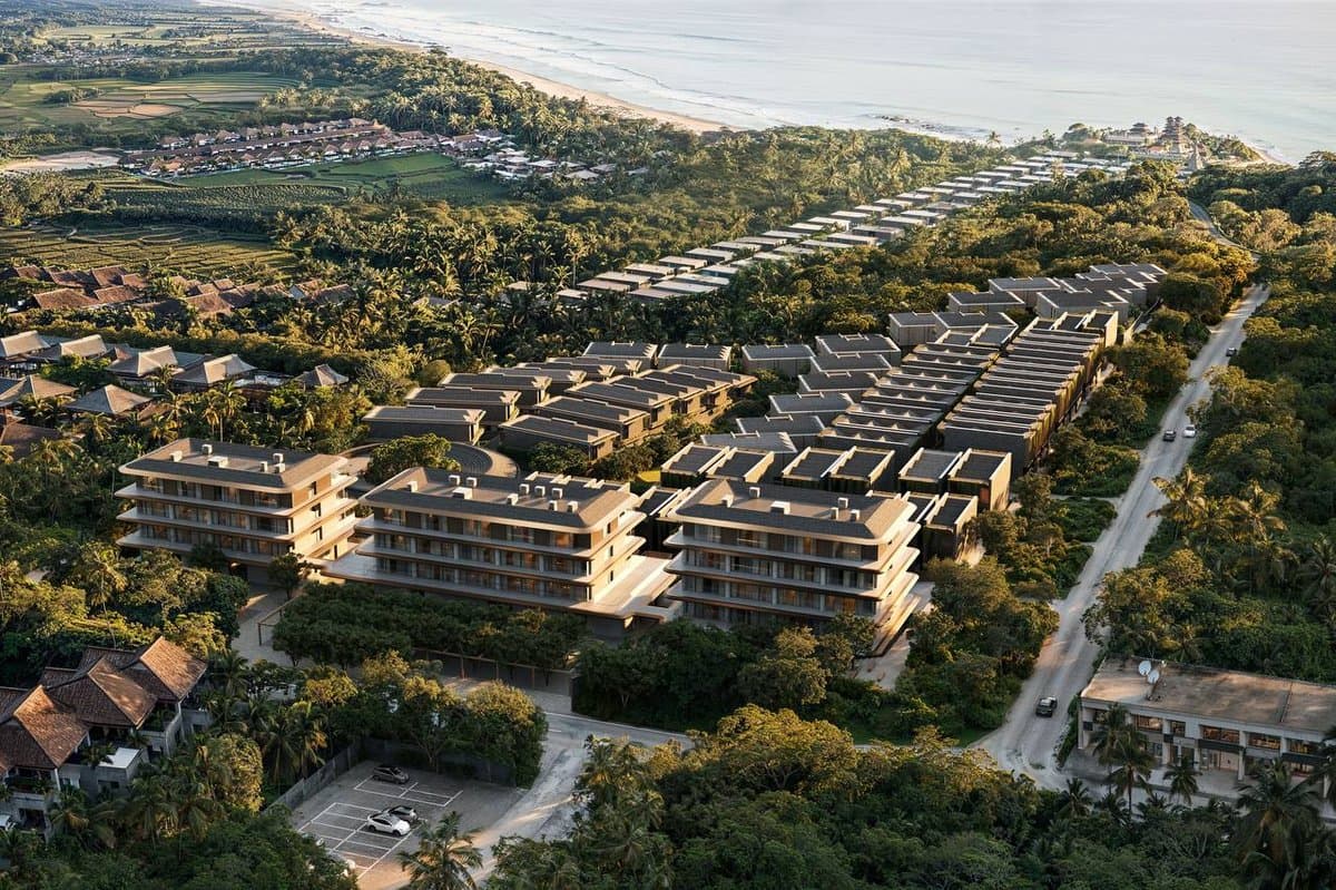 OceaniQ 2 resort, aerial view to the coast