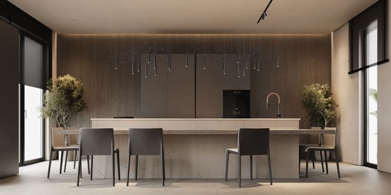 Villa kitchen interior